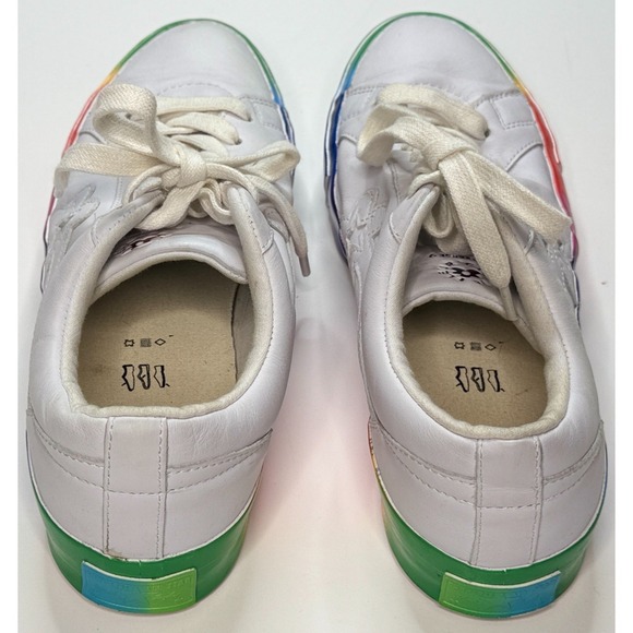 Converse Golf le Fleur Rainbow Low Top Sneakers Size Men 10 - Women 12 - Picture 4 of 13